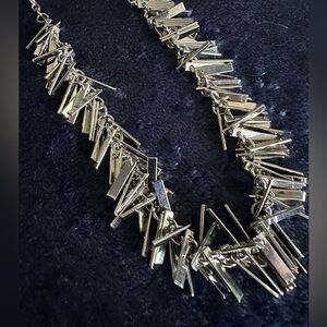 Elegant Silver Necklace (adjustable size )